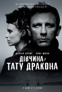 Дівчина з тату дракона постер